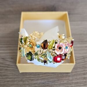 Source Unknown Colorful Floral Bracelet
